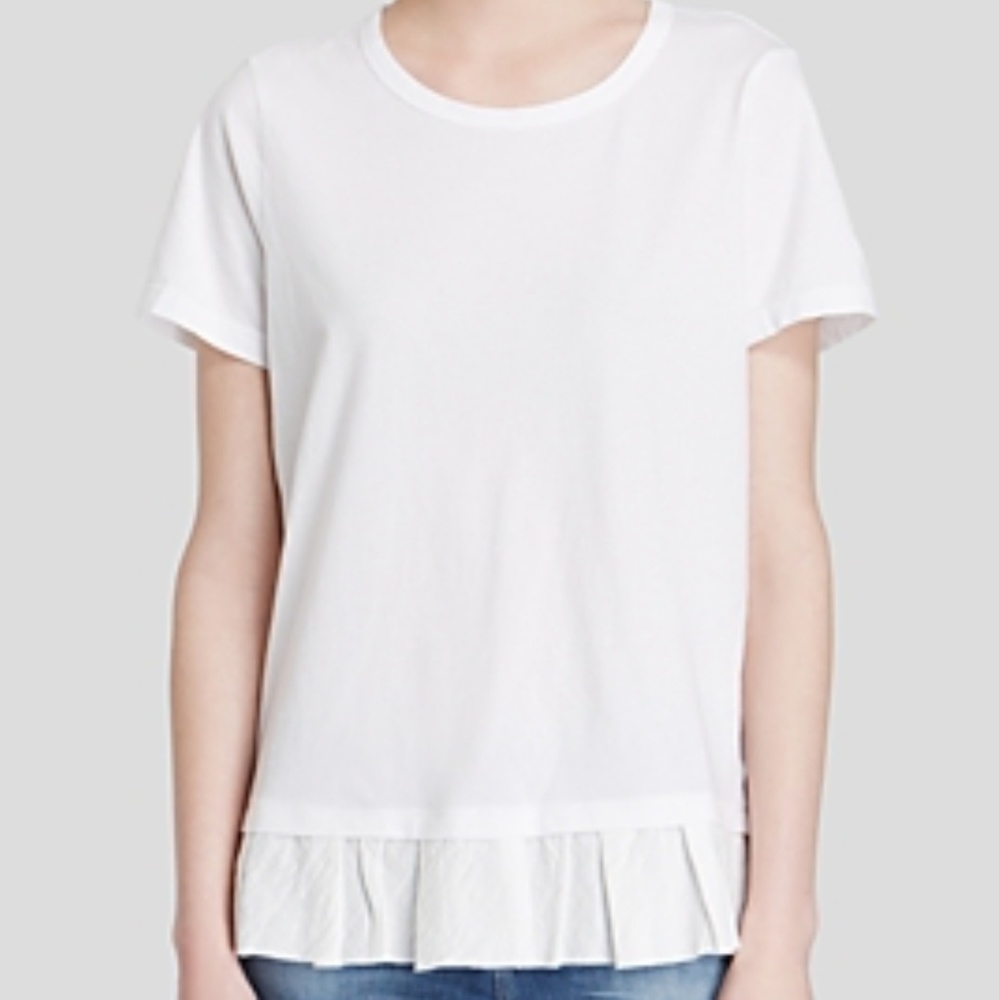 Clu Too Ruffled Tee top SZ (S)